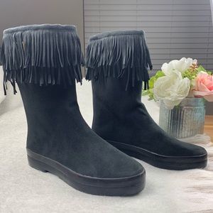 DAV//Sydney Mid Calf Wellington Fringe Rainboots